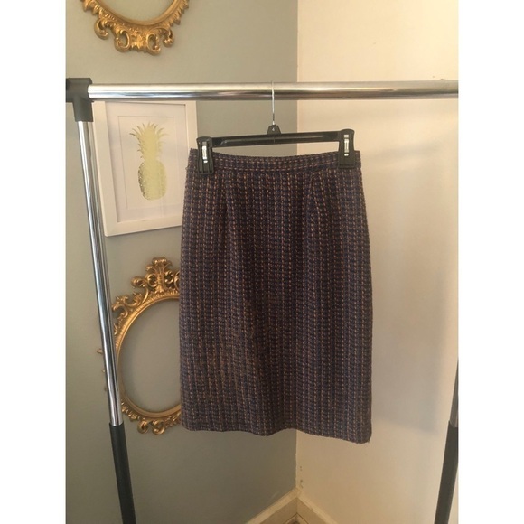 Vintage Dresses & Skirts - Vintage Suburban Petites Tweed Skirt